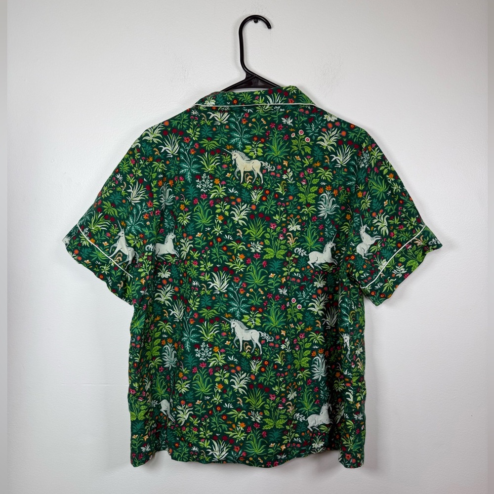 Printfresh Unicorn Garden Pajama Set Organic Cotton Medium - Picture 4 of 9